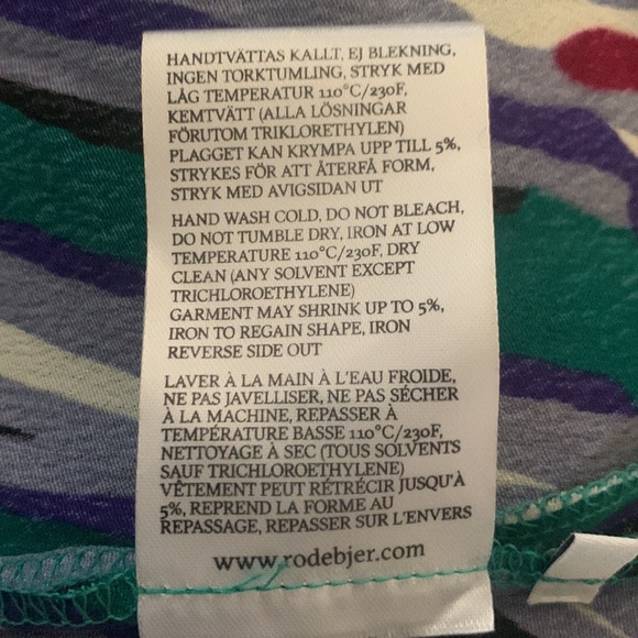 RODEBJER Wrap Bow Sleeveless Blouse JEWEL tones, IVORY & BLACK US L EUC - Picture 12 of 15